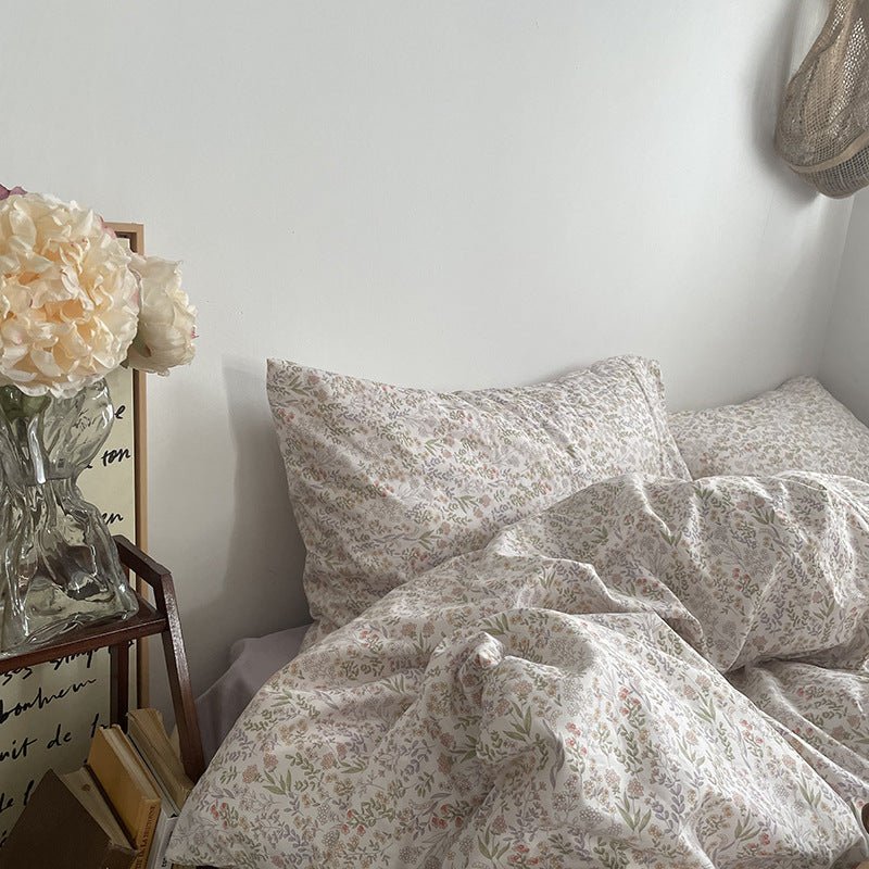  - Ever Lasting - Cottage Floral Bedding Set / Lilac Purple - Bedding Set - Ever Lasting