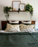 Cottage Floral Bedding Set / Orange Beige