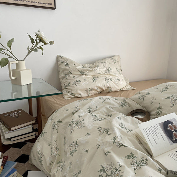 Garbo & Friends Floral Moss Single Bed Set