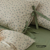 Cottage Ribbon Bow Tie Floral Bedding Bundle