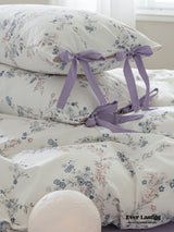 Cottage Ribbon Bow Tie Floral Bedding Bundle