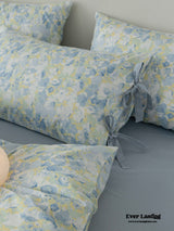 Cottage Ribbon Bow Tie Floral Bedding Set