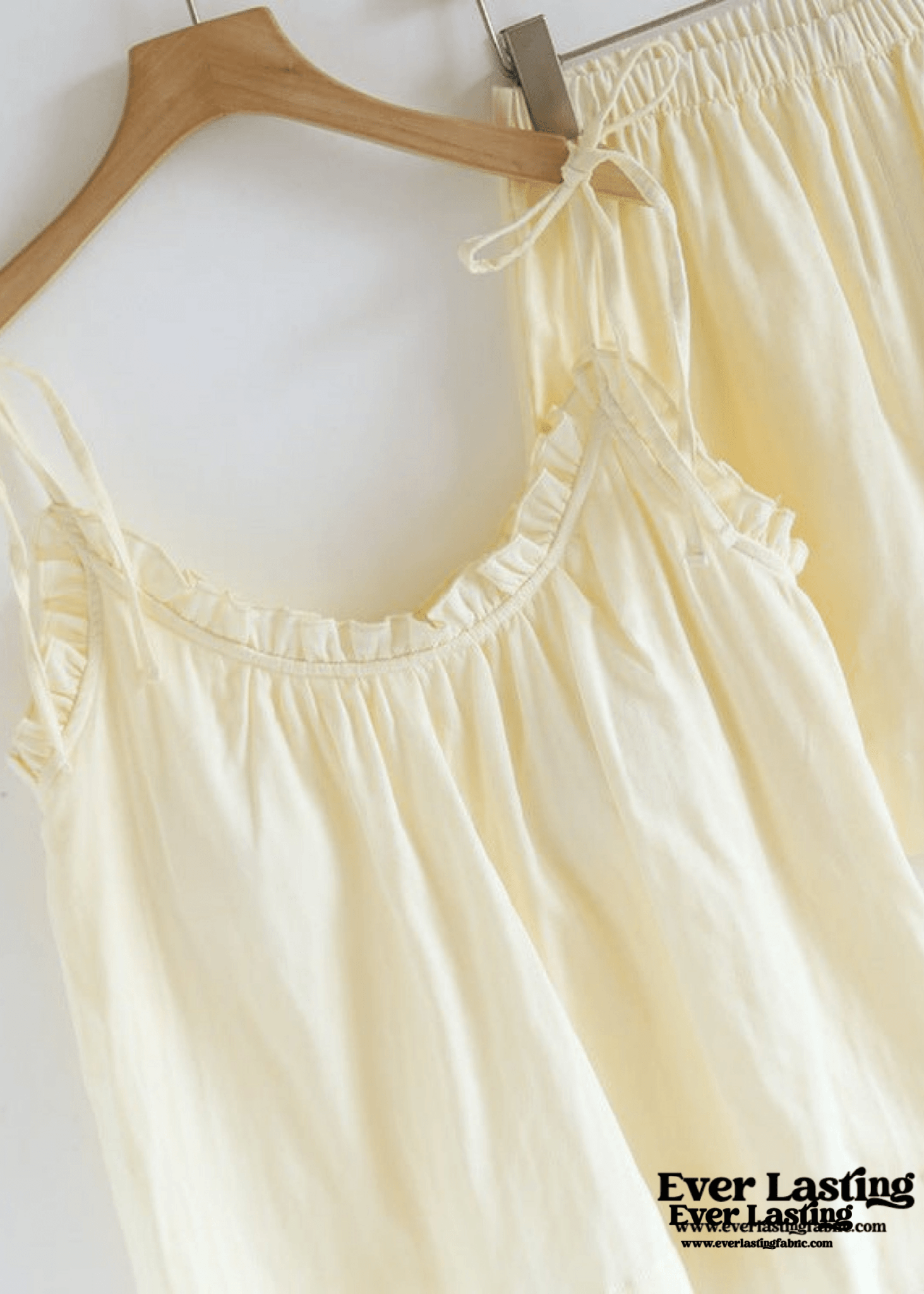 Cotton Gauze Lounge Dress with Built - In Bra – Adjustable Strap Nightgown / Blue - Ever Lasting