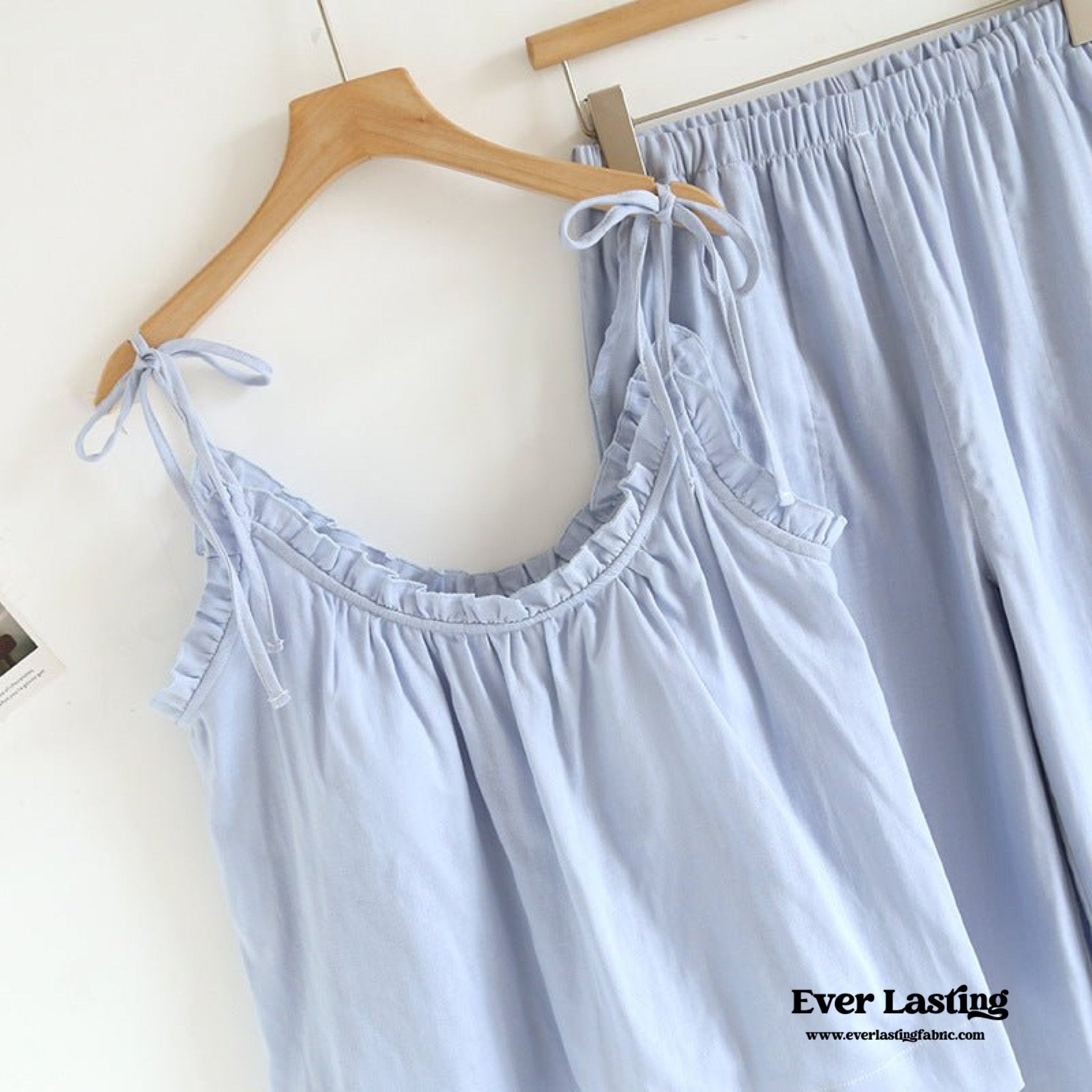 Cotton Gauze Lounge Dress with Built - In Bra – Adjustable Strap Nightgown / Yellow - Ever Lasting