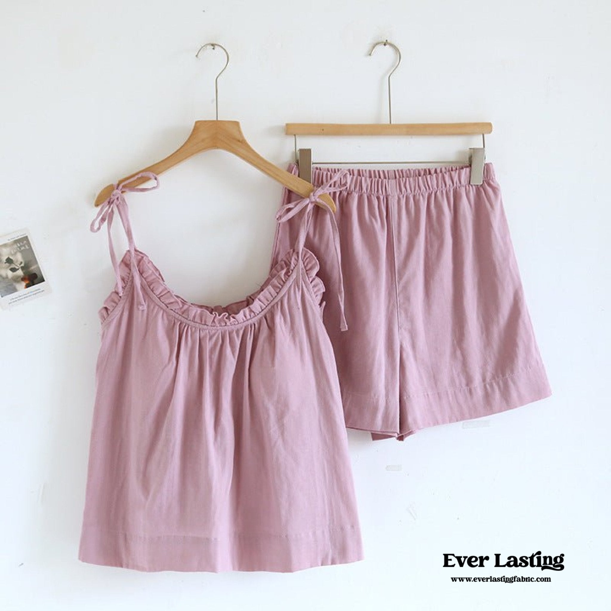 Cotton Gauze Lounge Dress with Built - In Bra – Adjustable Strap Nightgown / Yellow - Ever Lasting