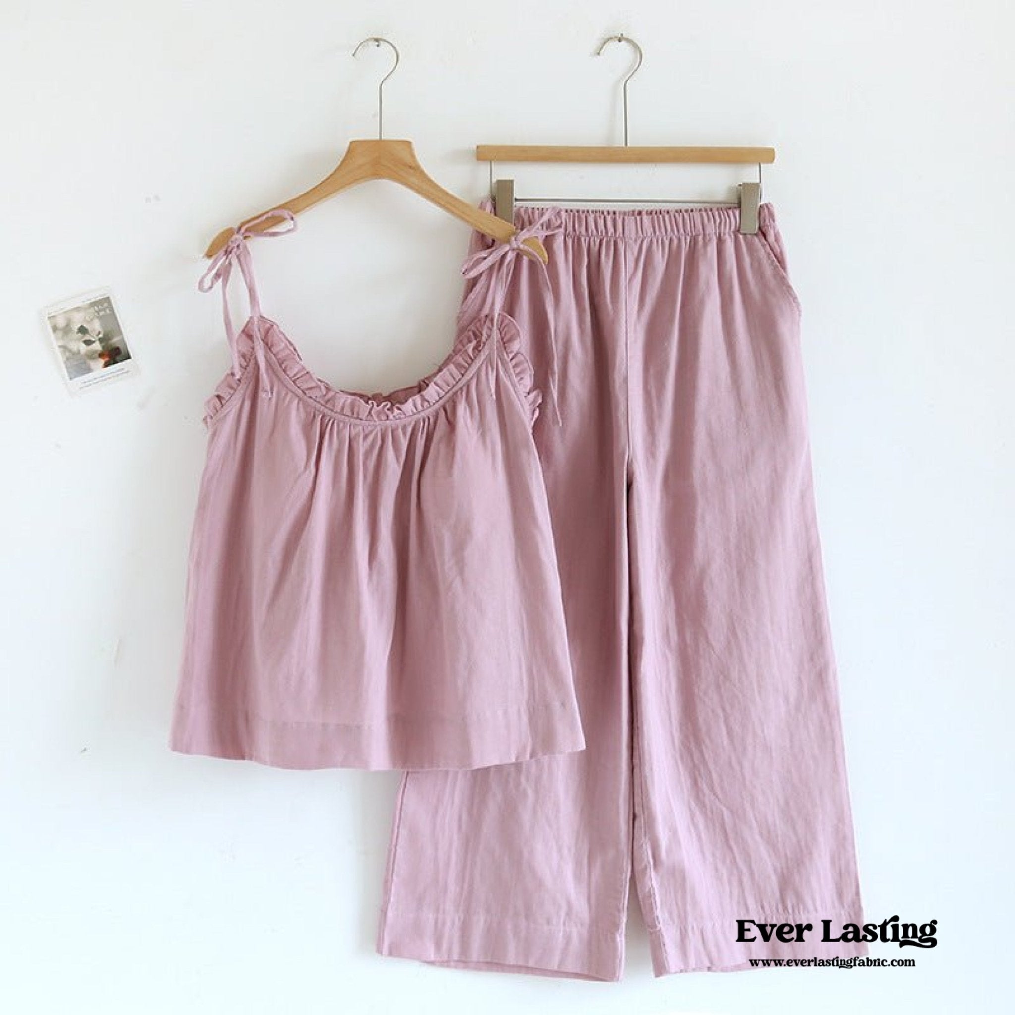 Cotton Gauze Lounge Dress with Built - In Bra – Adjustable Strap Nightgown / Yellow - Ever Lasting