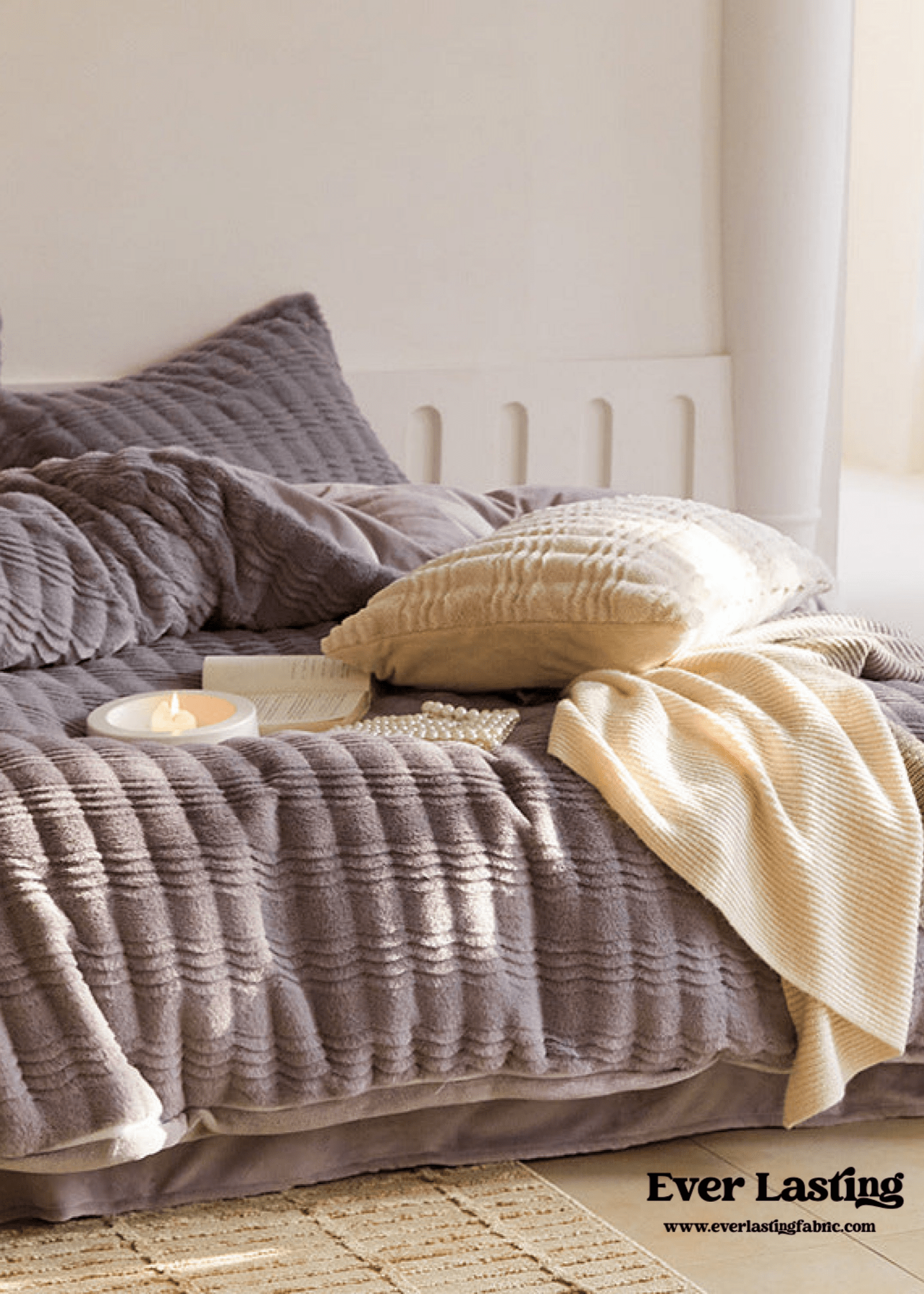 Cozy Earth Tone Milk Velvet Bedding Bundle - Ever Lasting