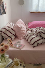Cozy Washed Cotton Striped Bedding Bundle