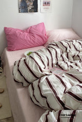Cozy Washed Cotton Striped Bedding Bundle