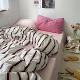 Cozy Washed Cotton Striped Duvet Cover