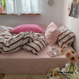 Cozy Washed Cotton Striped Duvet Cover
