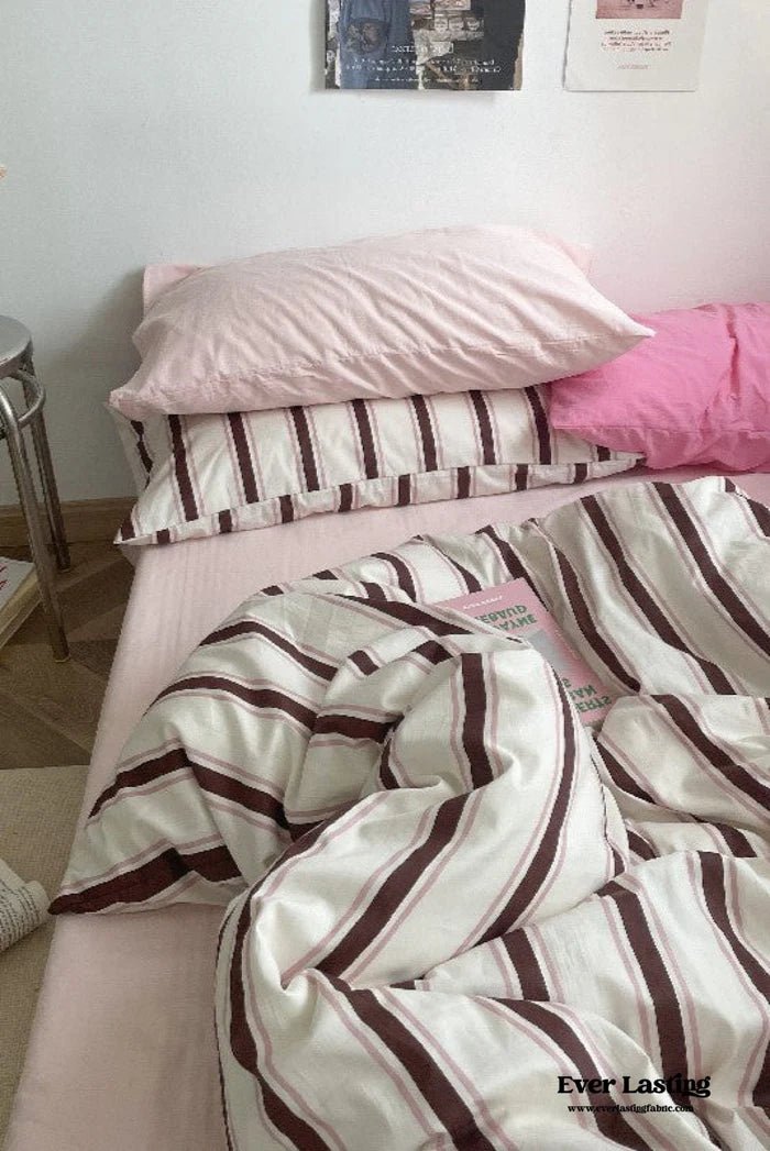  - Ever Lasting - Cozy Washed Cotton Striped Small Room Duvet Cover - Duvet Cover - Ever Lasting