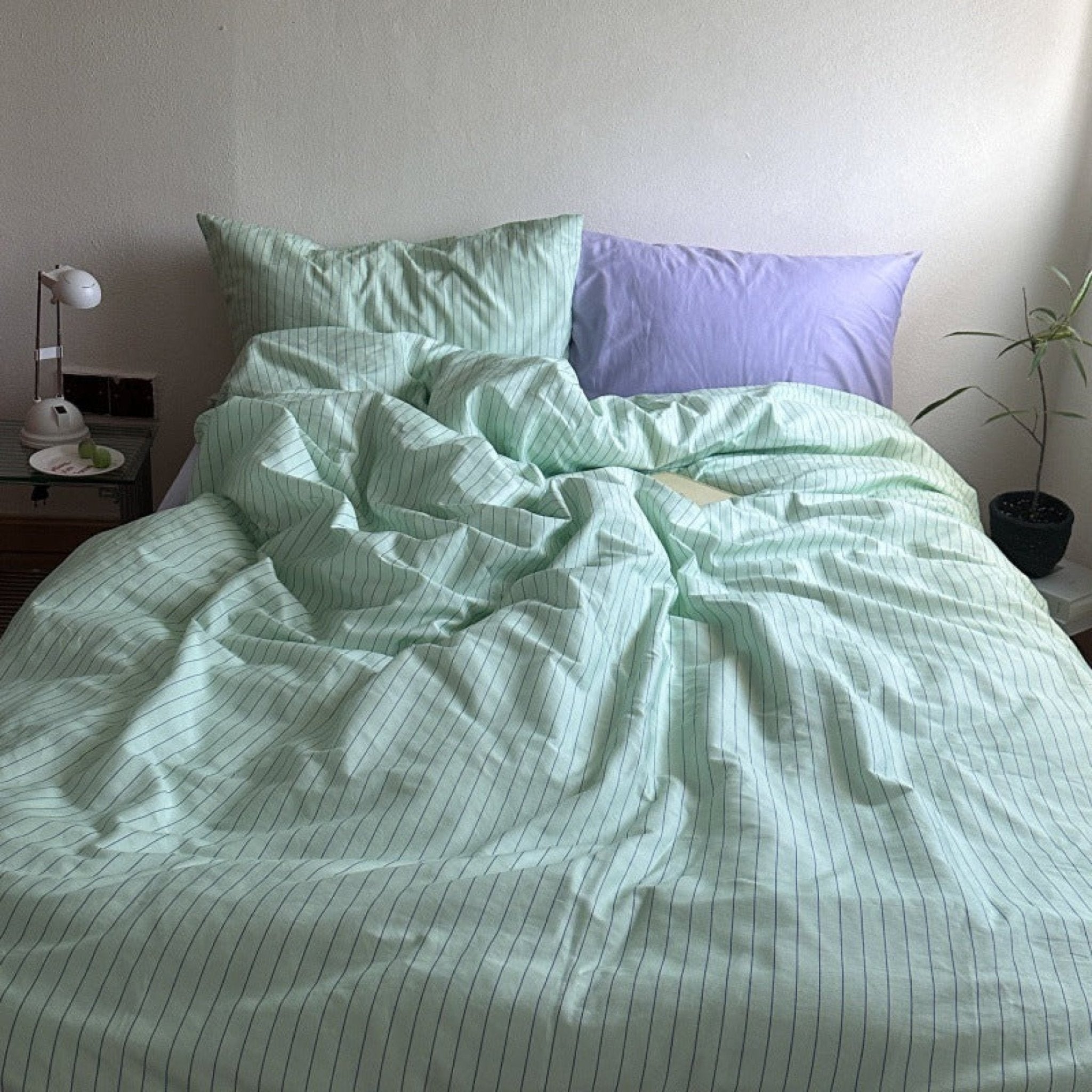 Daisy Mint Fresh Striped Bedding Bundle - Ever Lasting