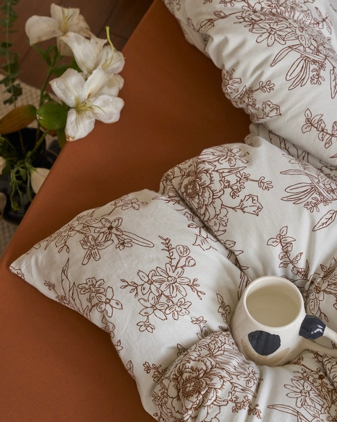 Adèle French Countryside Bedding Set / Orange