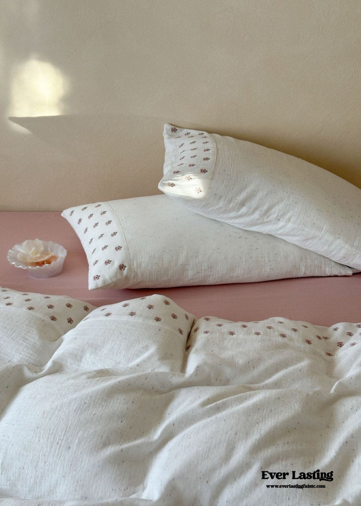 Delilah Floral Double Gauze Bedding Bundle - Ever Lasting