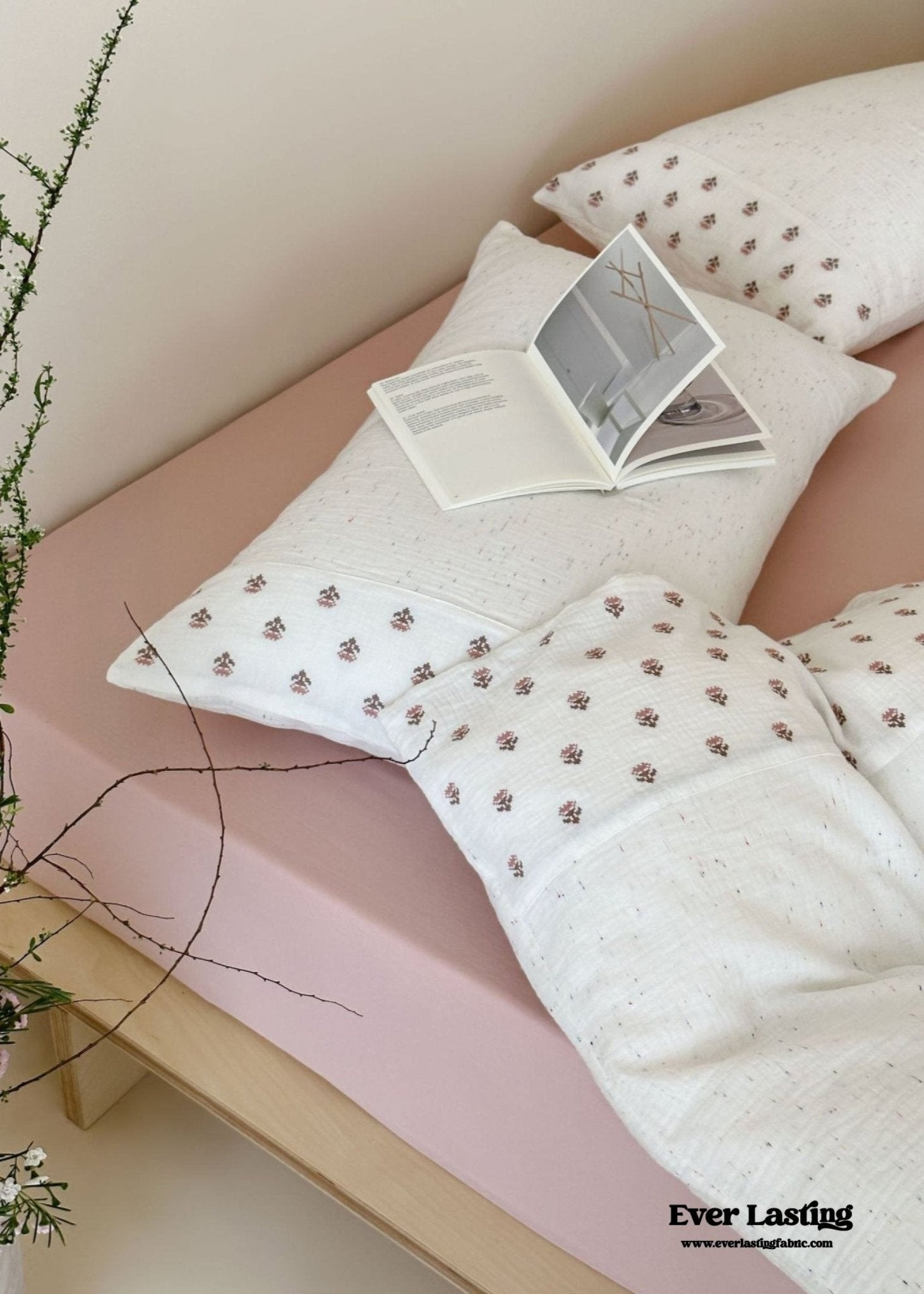 Delilah Floral Double Gauze Bedding Bundle - Ever Lasting