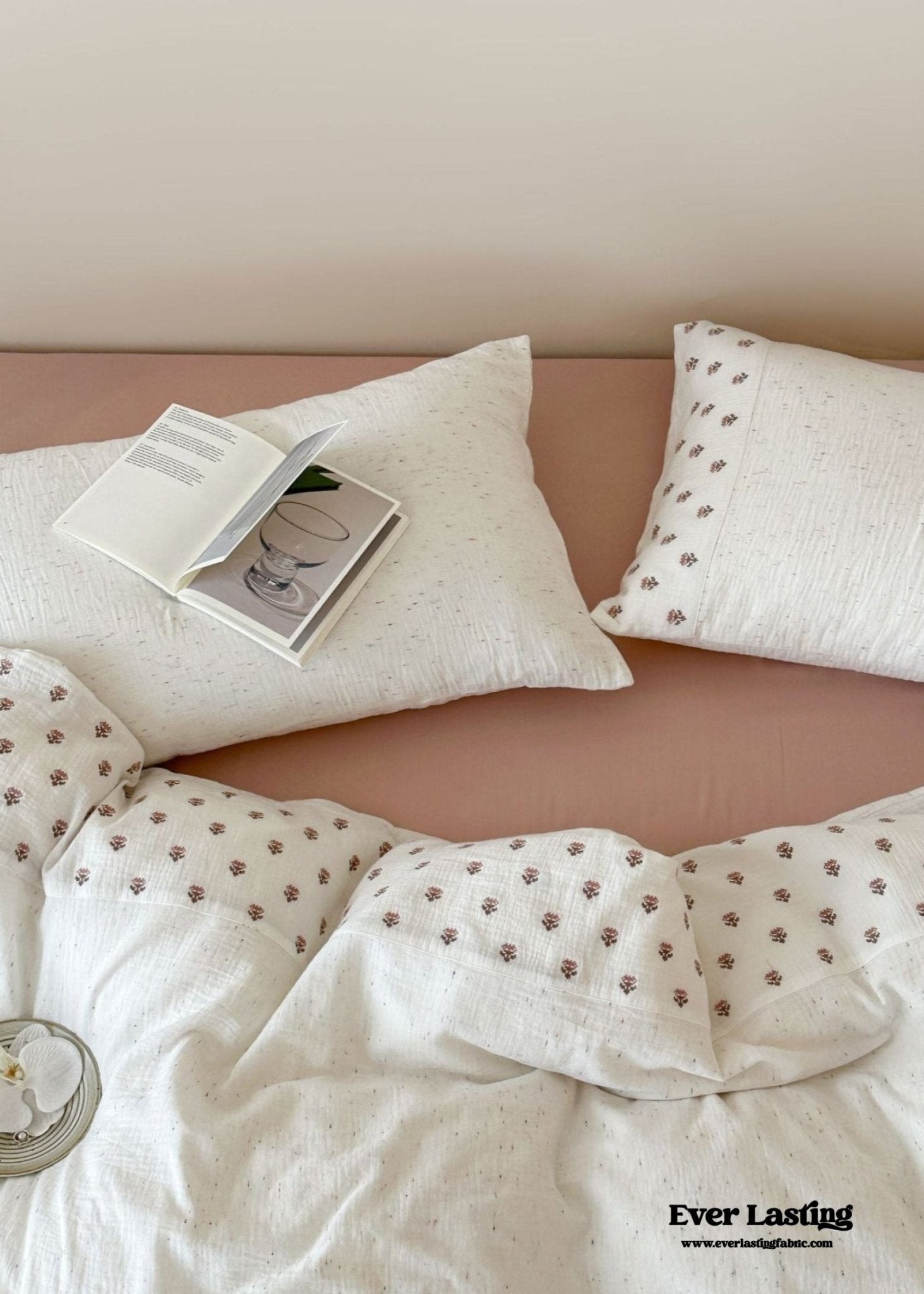 Delilah Floral Double Gauze Bedding Bundle - Ever Lasting