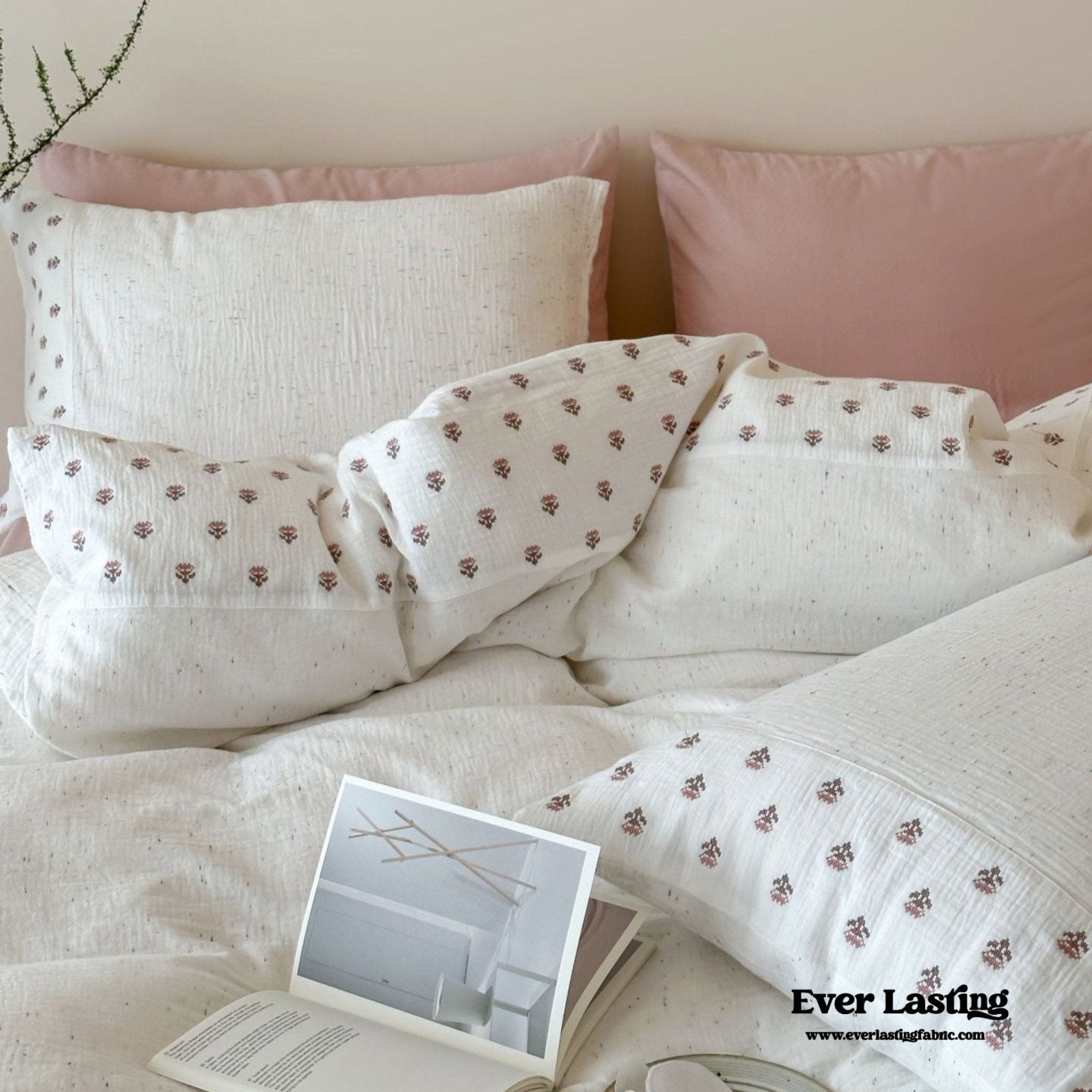 Delilah Floral Double Gauze Bedding Bundle - Ever Lasting