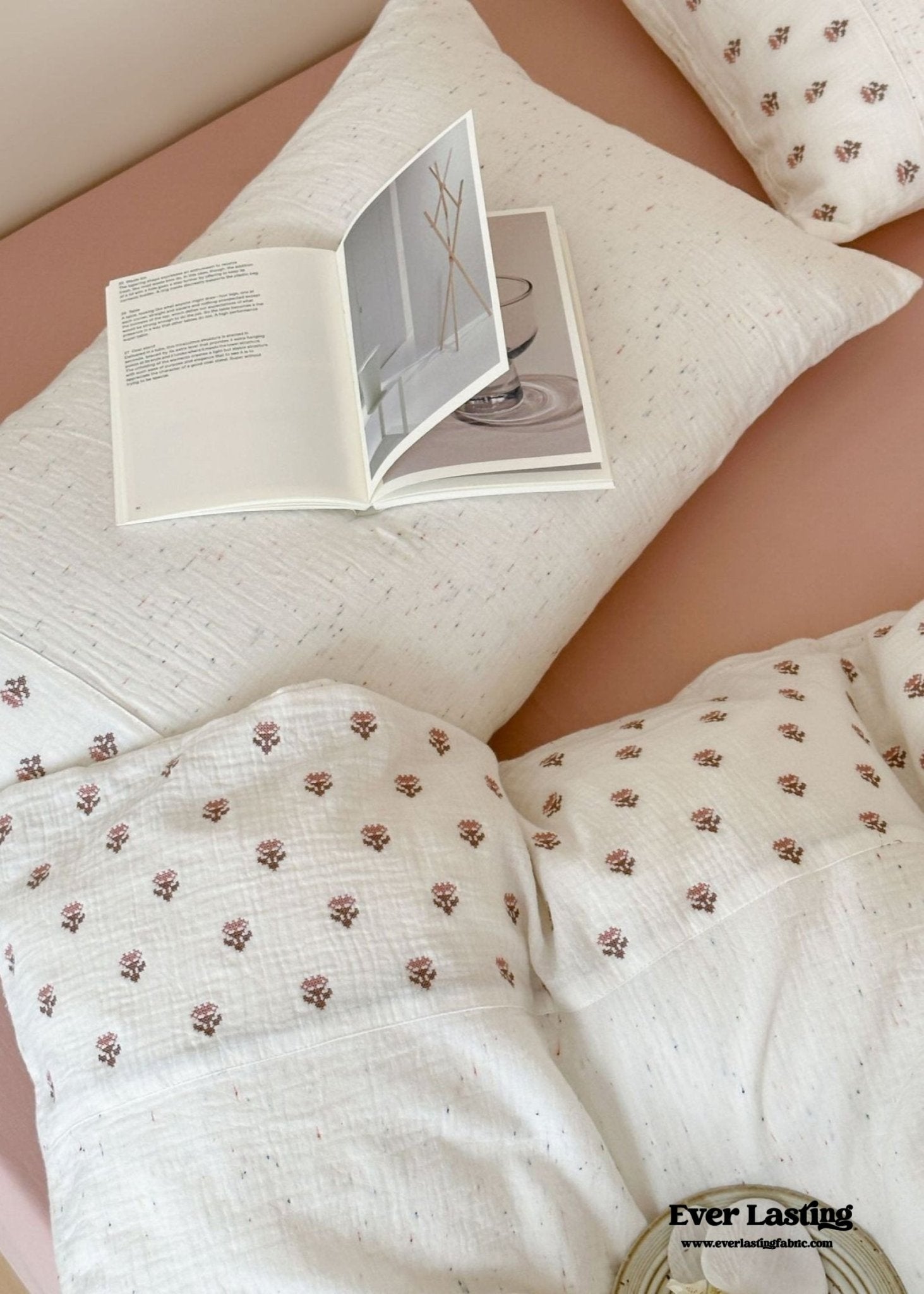 Delilah Floral Double Gauze Bedding Bundle - Ever Lasting