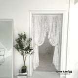 Doorway Lace Curtain / White Decor