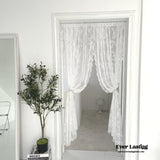 Doorway Lace Curtain / White Decor