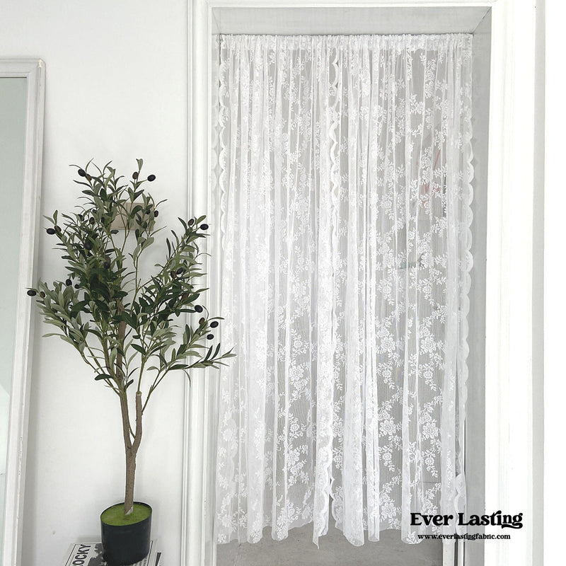 Doorway Lace Curtain / White Decor