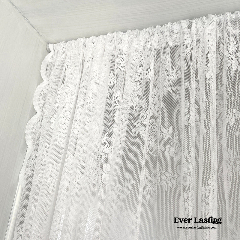 Doorway Lace Curtain / White Decor