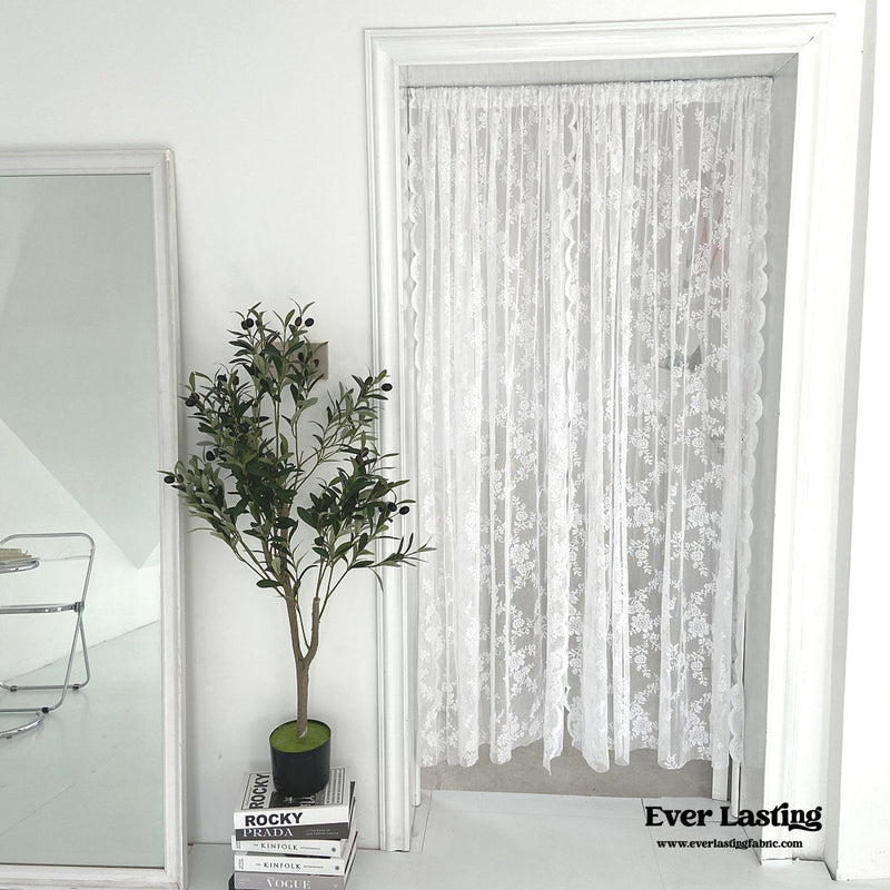 Doorway Lace Curtain / White Decor