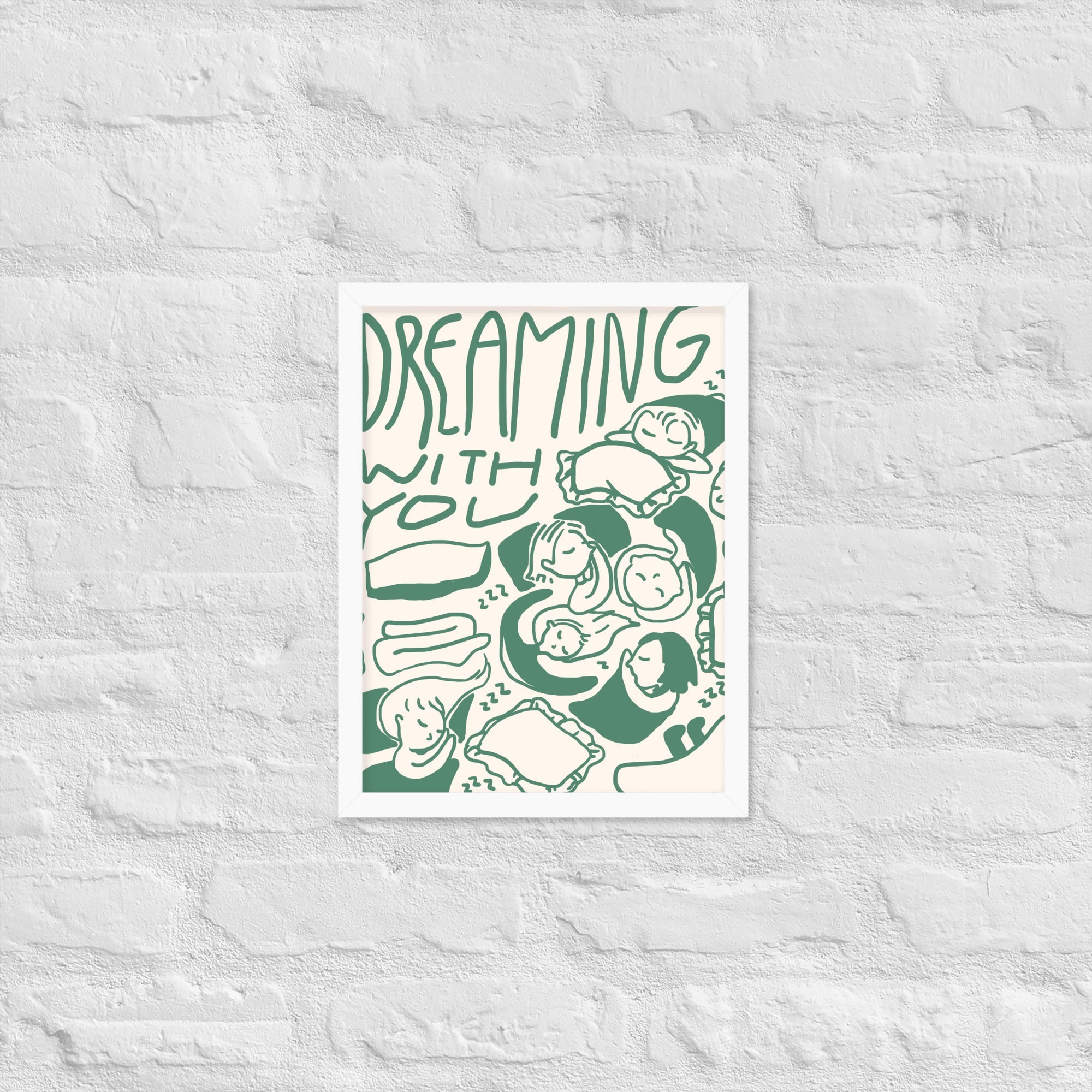  - Ever Lasting - Dreaming with You - Cozy Sleep Illustrative Wall Art - Ever Lasting