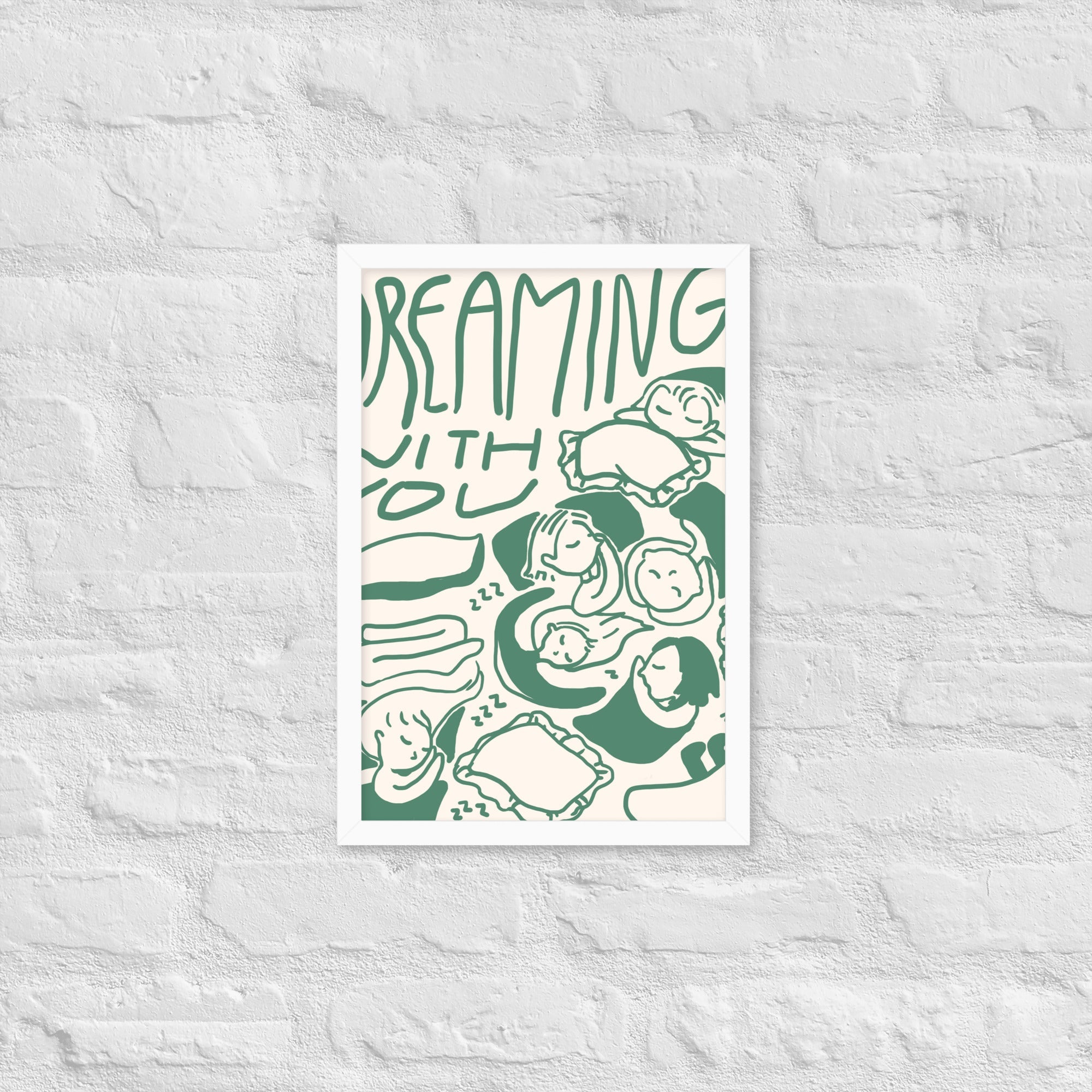  - Ever Lasting - Dreaming with You - Cozy Sleep Illustrative Wall Art - Ever Lasting