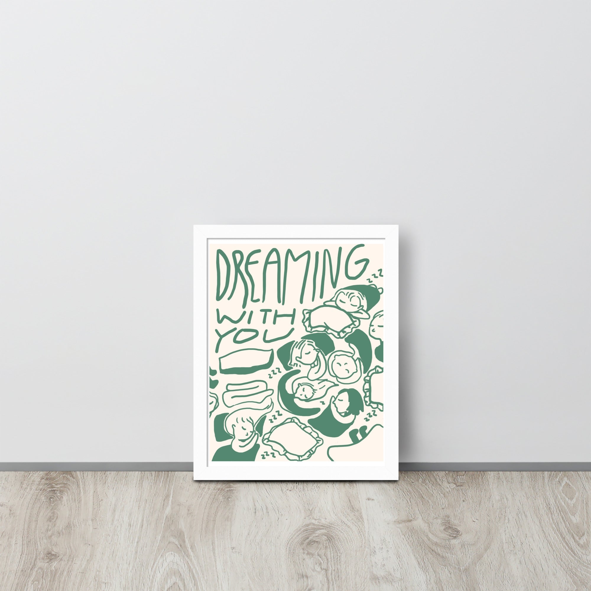 -Ever Lasting - Dreaming with You - Cozy Sleep Illustrative Wall Art - Ever Lasting
