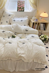 Dreamy Embroidered Ruffle Bedding Bundle