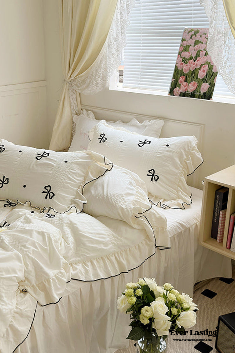 Dreamy Embroidered Ruffle Bedding Bundle