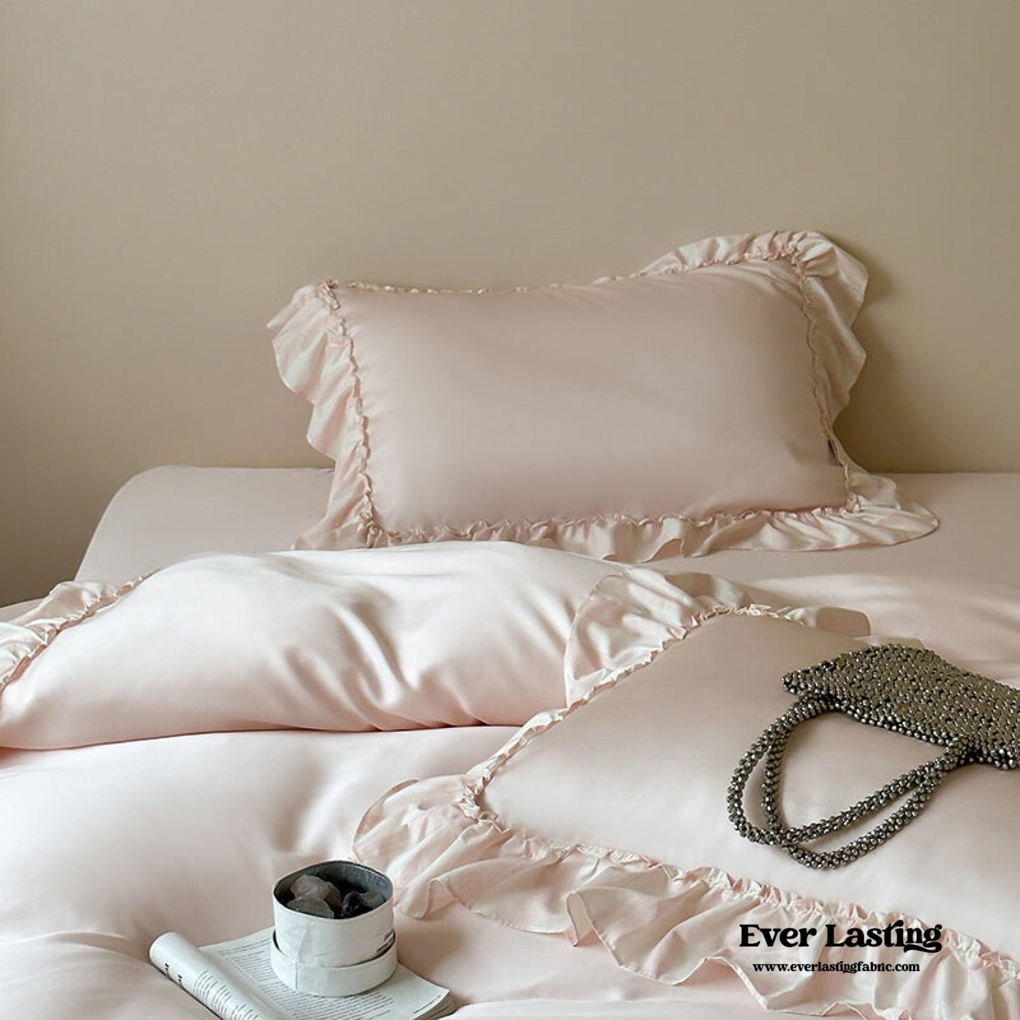 Dreamy Silky Ruffle Tencel Bedding Bundle - Ever Lasting