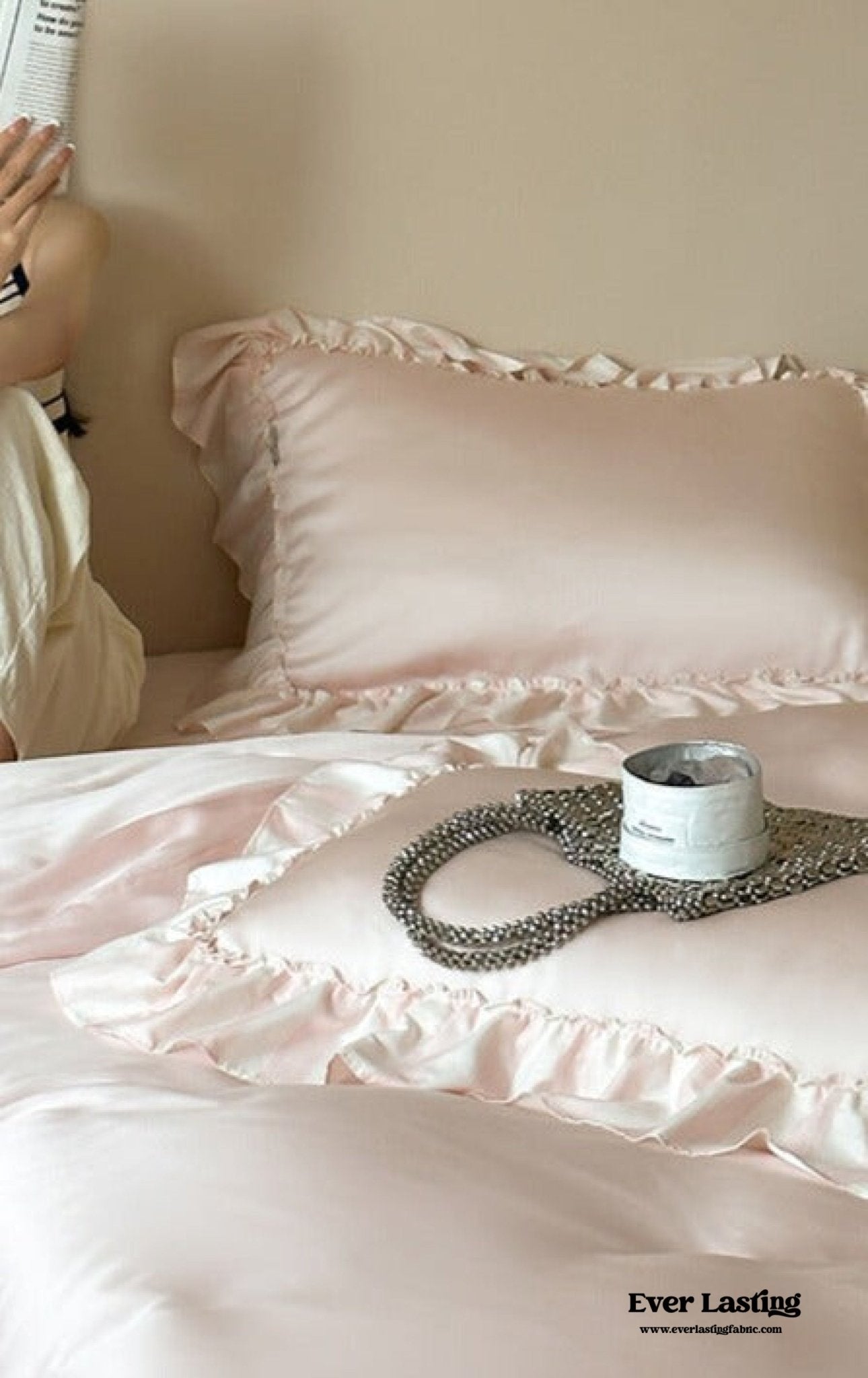 Dreamy Silky Ruffle Tencel Bedding Bundle - Ever Lasting