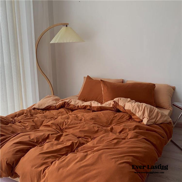Duo Bedding Set / Orange - Best Stylish Bedding - Ever Lasting