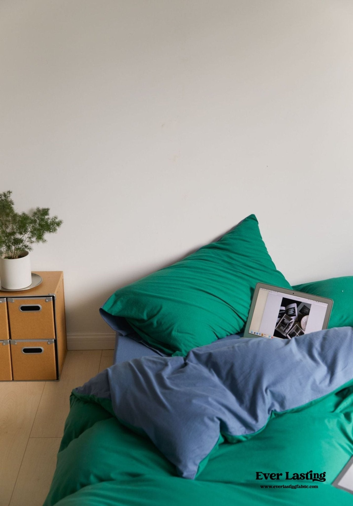 Duo Bedding Set / Green + Blue (Final Sale) - Ever Lasting