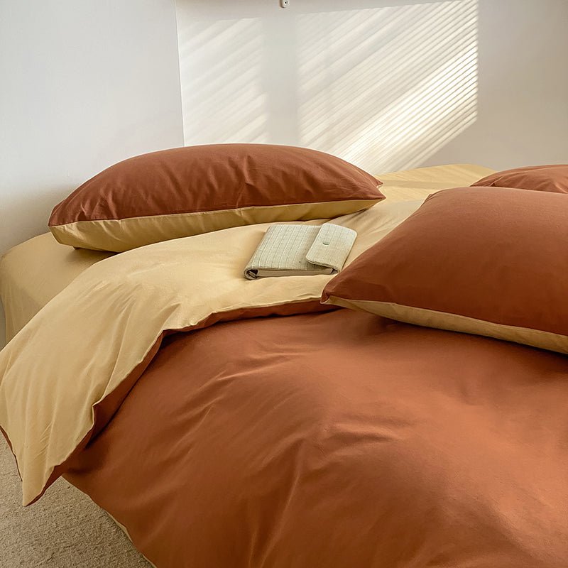 -Ever Lasting - Duo Bedding Set / Orange -Bedding Set -Ever Lasting