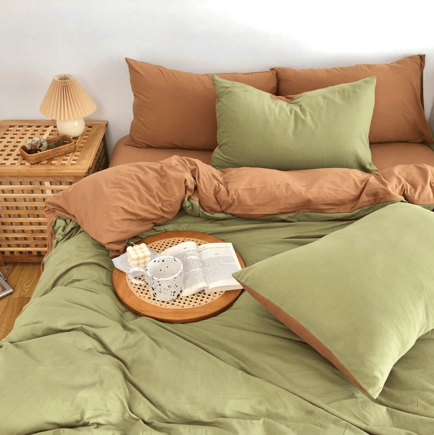  - Ever Lasting - Duo Bedding Set / Orange - Bedding Set - Ever Lasting
