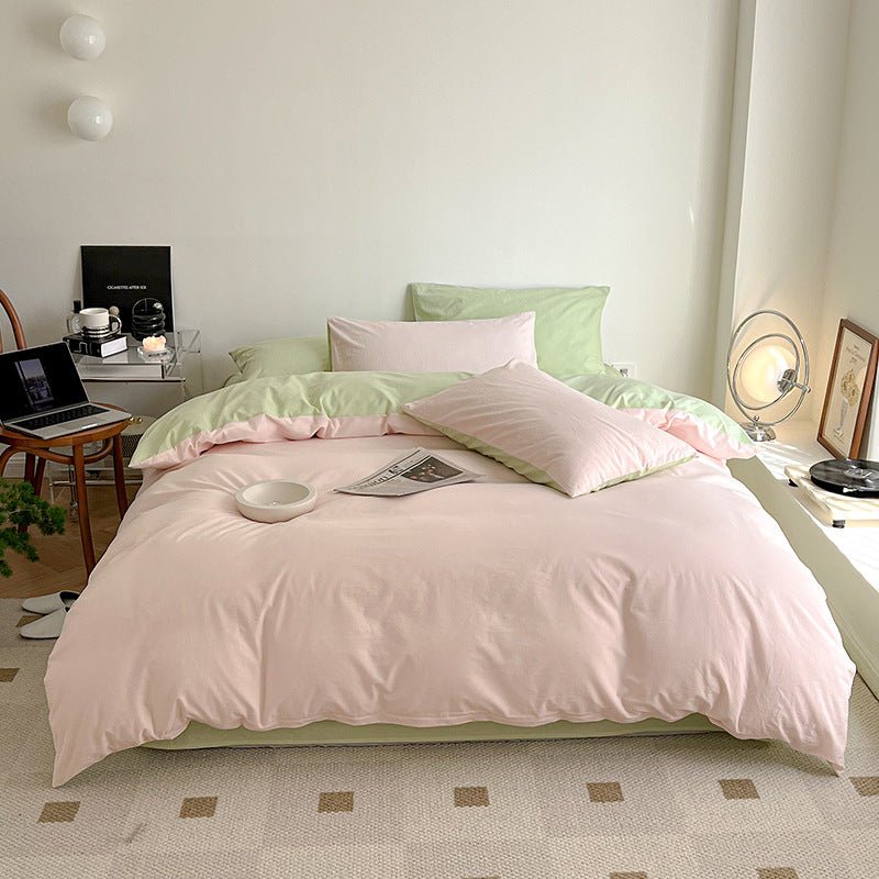  - Ever Lasting - Duo Bedding Set / Pink + Green - Bedding Set - Ever Lasting