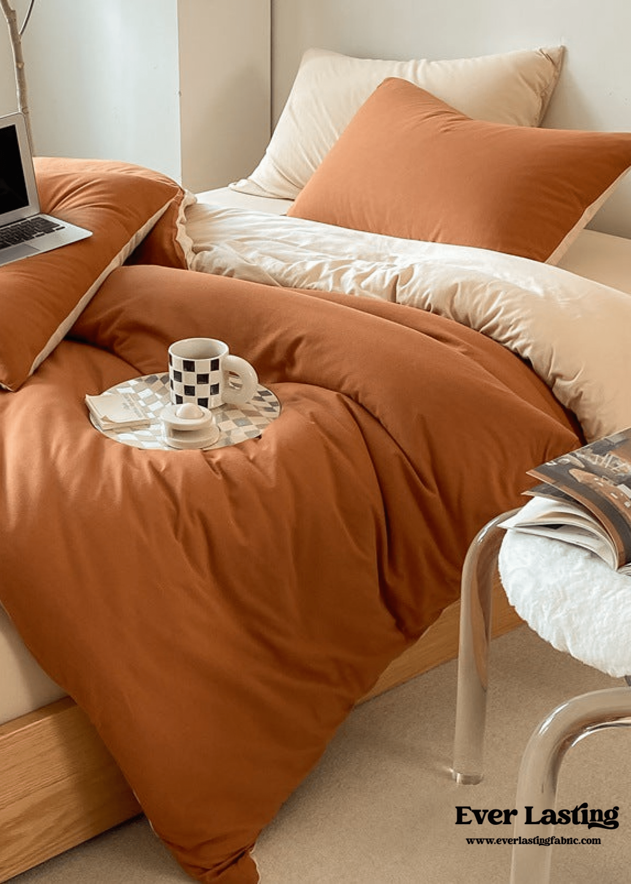  - Ever Lasting - Duo Earth Tone Jersey Knit Bedding Bundle - Bedding Bundle - Ever Lasting