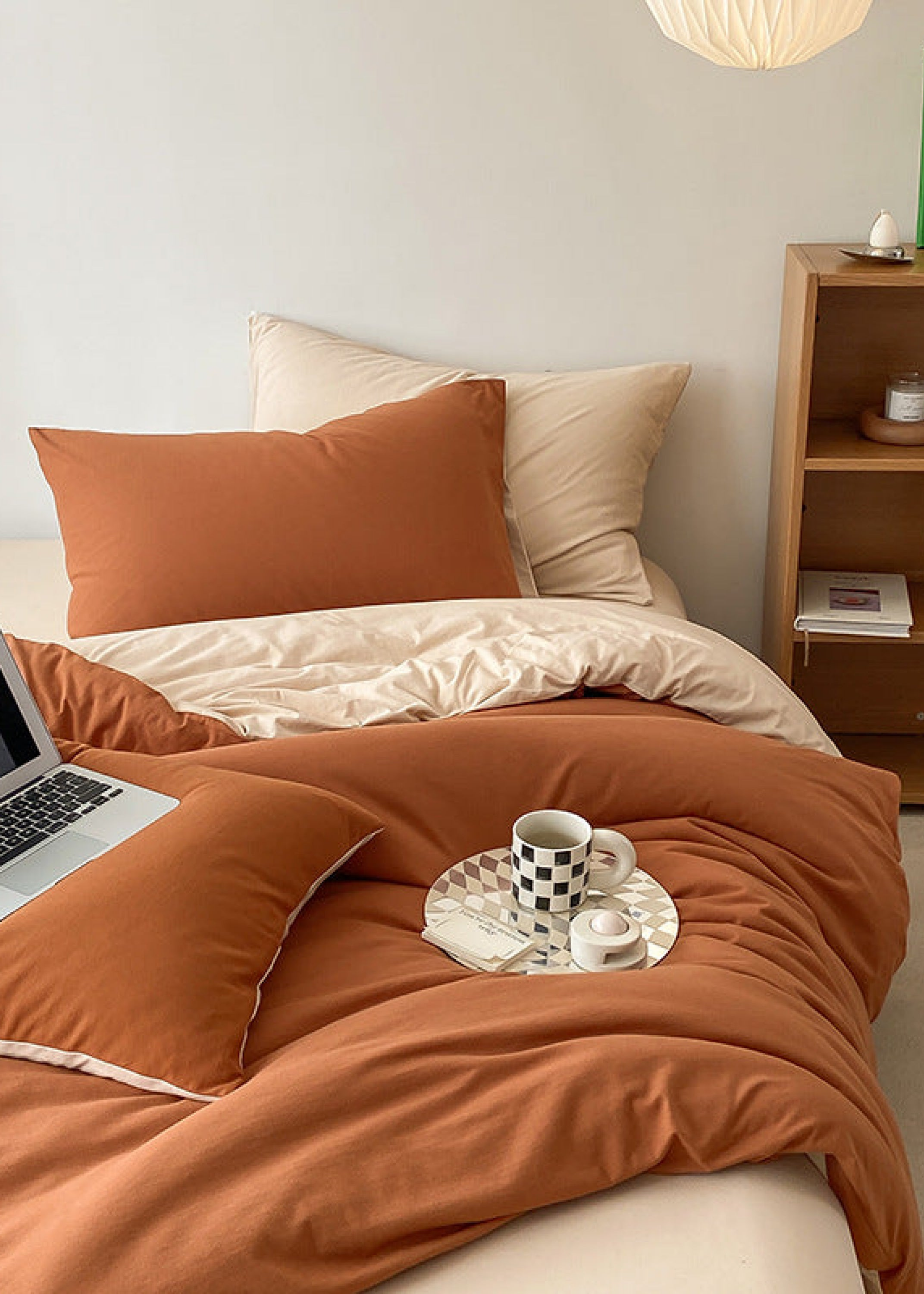 Duo Earth Tone Jersey Knit Bedding Bundle