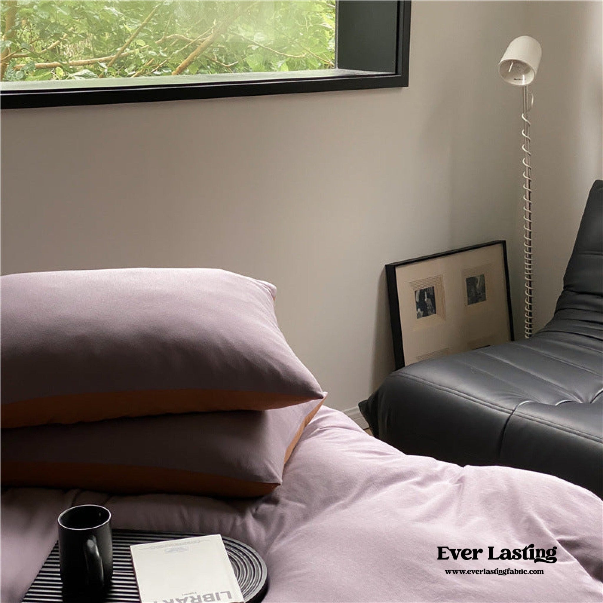 DUO Jersey Knit Bedding Set / Green Blue + Royal Blue - Ever Lasting