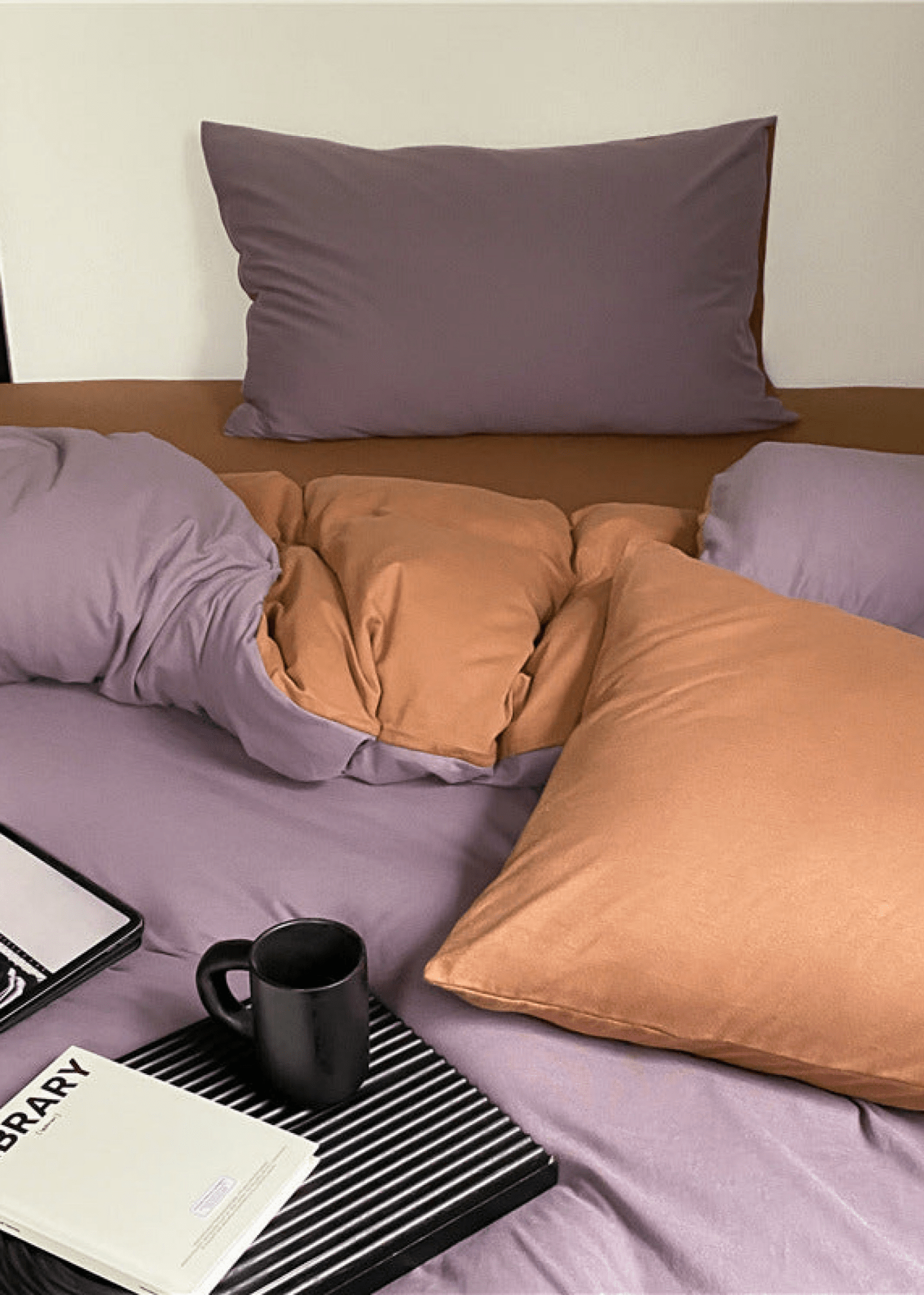 DUO Jersey Knit Bedding Set / Green Blue + Royal Blue - Ever Lasting