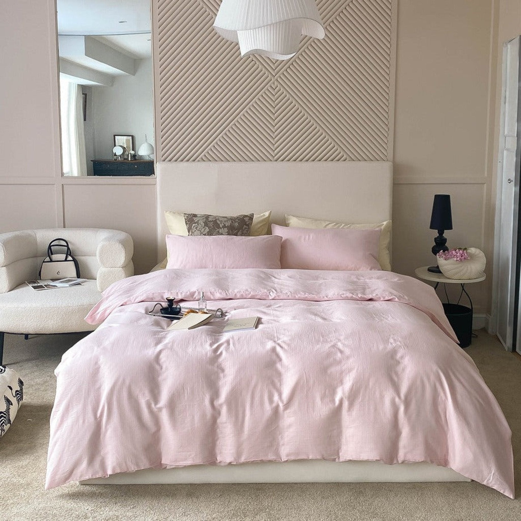 DUO Minimal Double Layer Washed Cotton Bedding Bundle - Ever Lasting