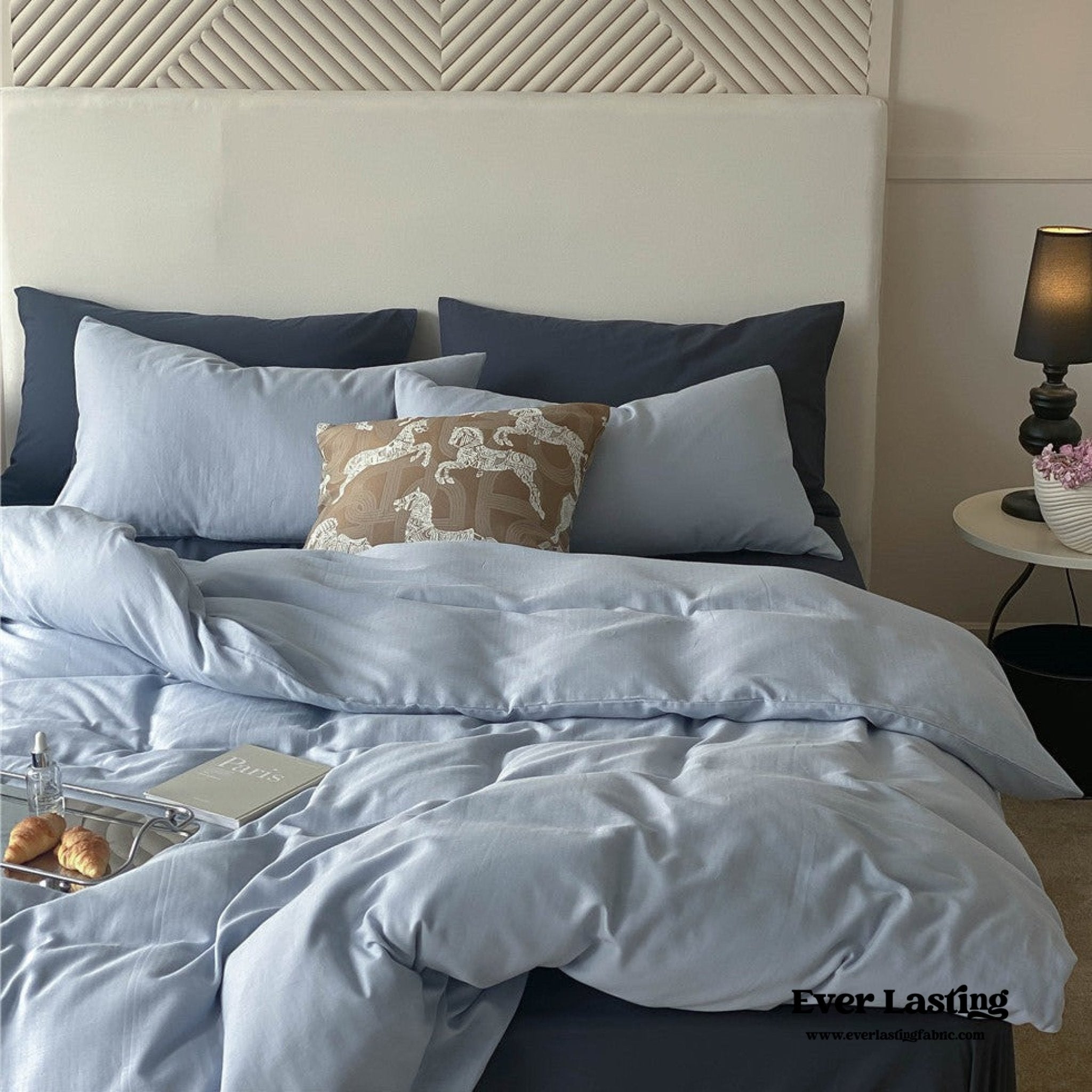 DUO Minimal Double Layer Washed Cotton Bedding Bundle - Ever Lasting