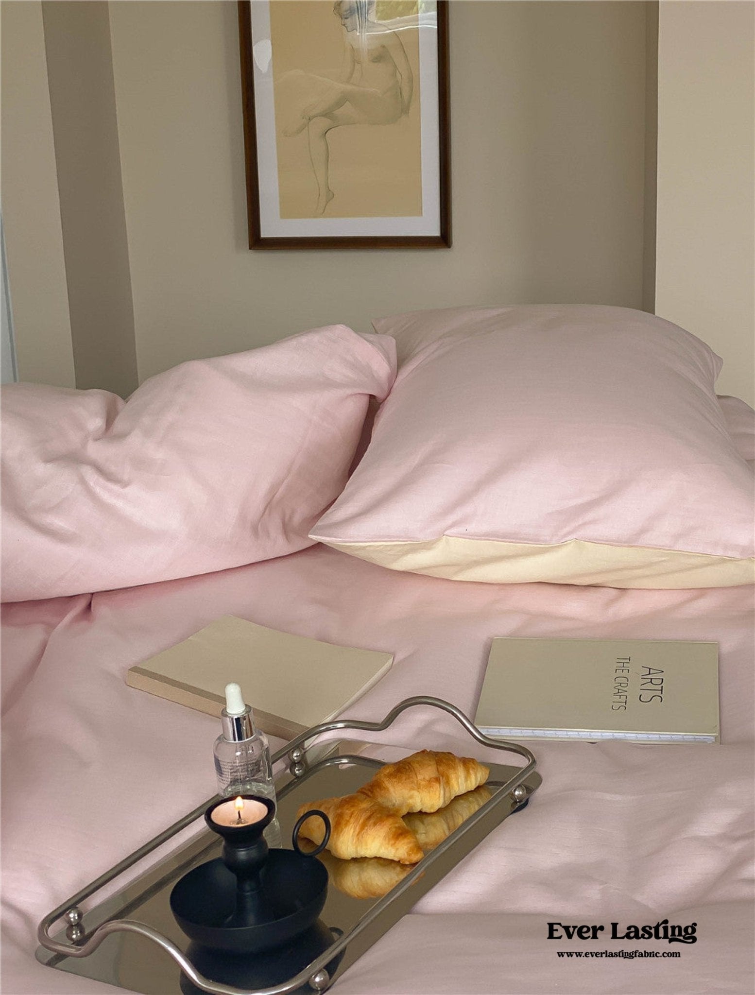 DUO Minimal Double Layer Washed Cotton Bedding Bundle - Ever Lasting