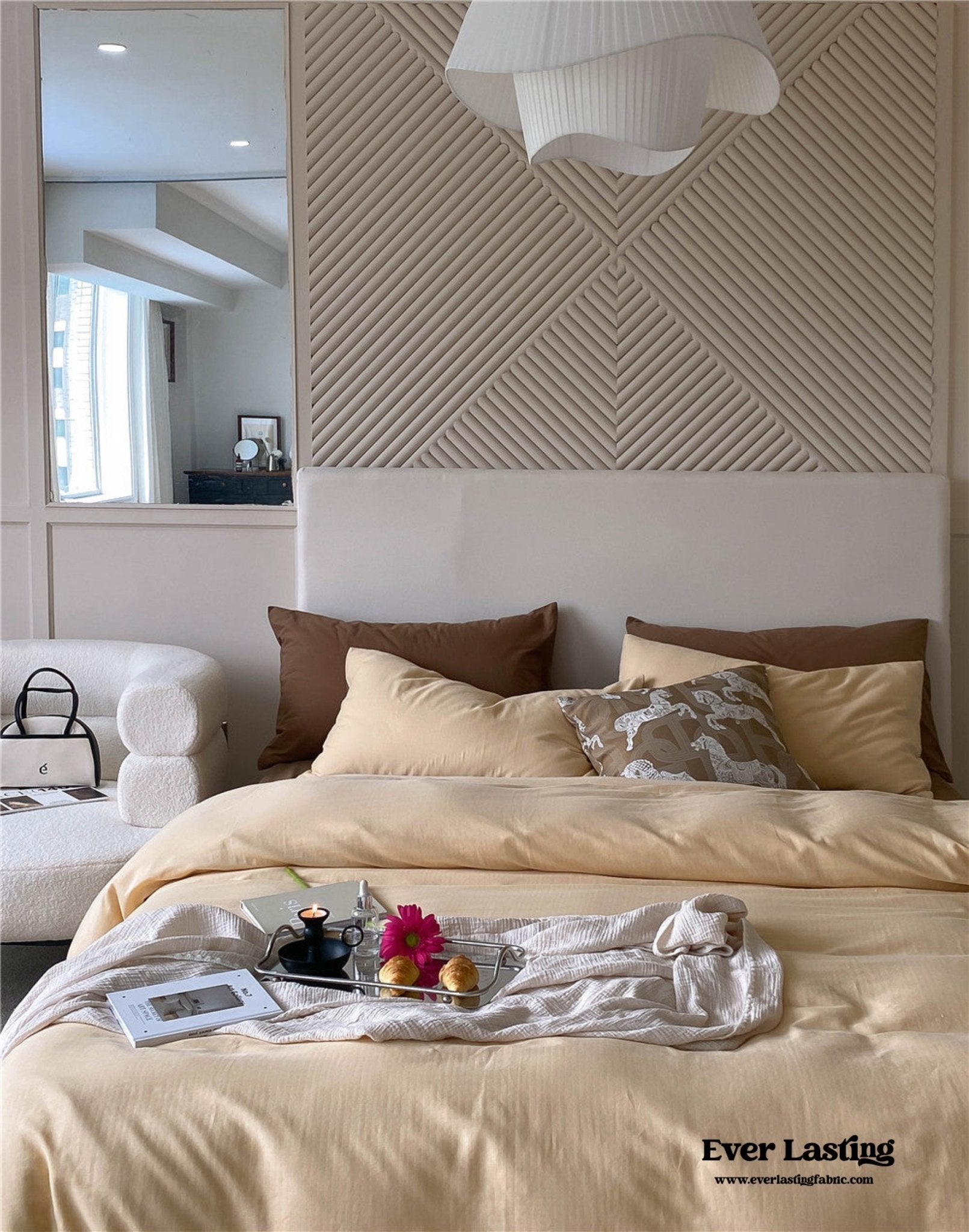 DUO Minimal Double Layer Washed Cotton Bedding Bundle - Ever Lasting