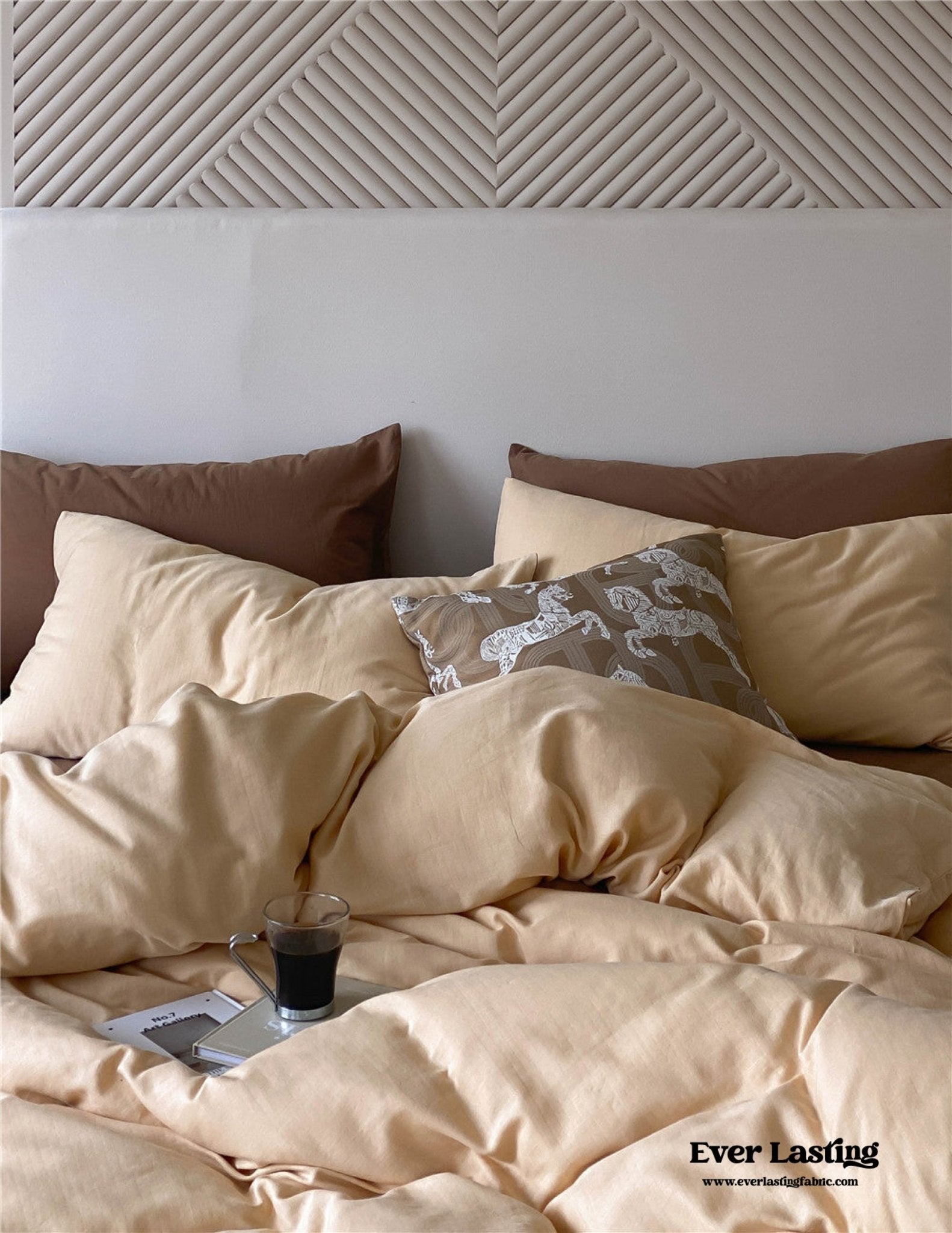 DUO Minimal Double Layer Washed Cotton Bedding Bundle - Ever Lasting