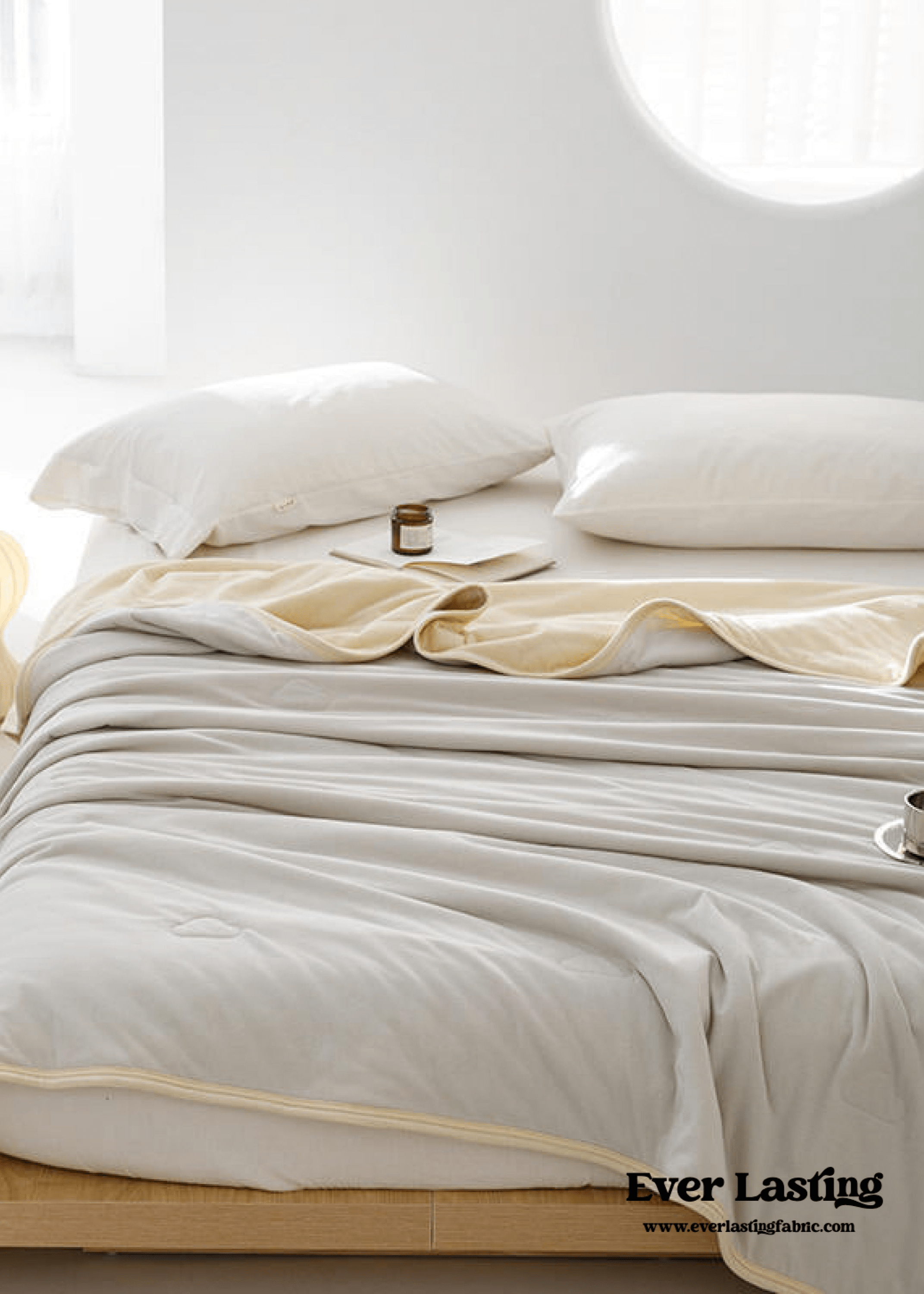  - Ever Lasting - DUO Pastel Cotton Blanket / Purple Yellow - Blankets - Ever Lasting